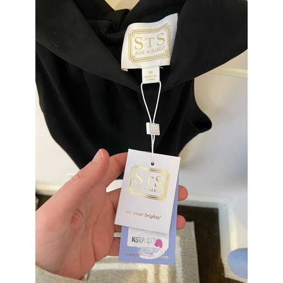 NWT Sail to Sable black cowl neck top - Picture 4 of 4